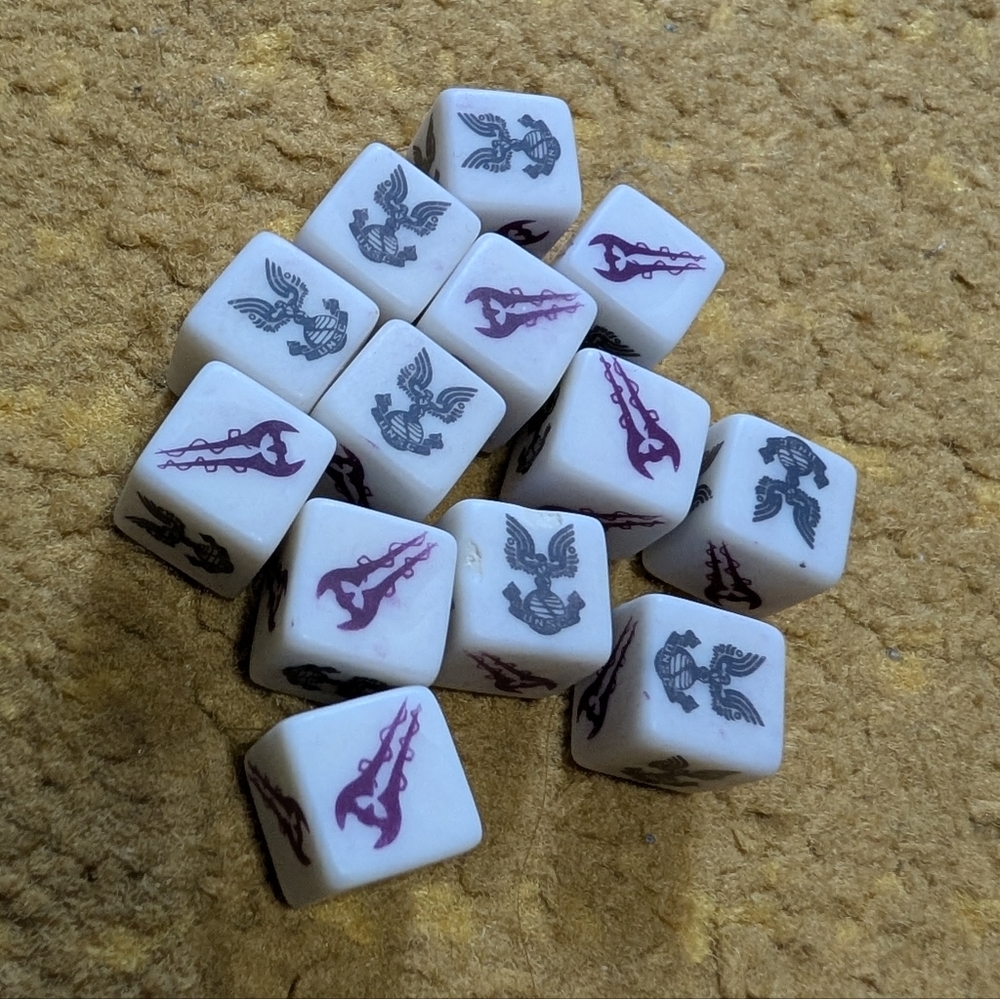 White and Black Dice Set